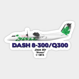 DeHavilland Canada Dash 8-300/Q300 - Jazz Air "Green" Sticker